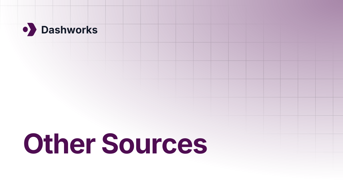 Other Sources | Dashworks